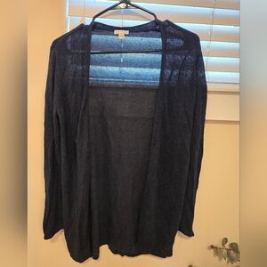 J Jill light open cardigan rayon/lineman blend